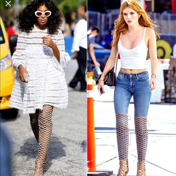 Schutz Karylanna Over the Knee Gladiator Boot - Picture 2 of 3